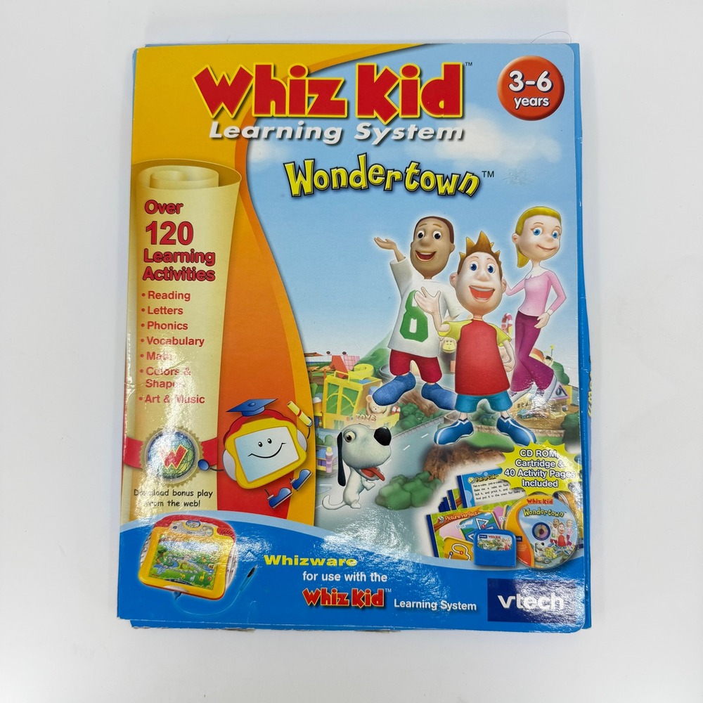 VTech Whiz Kid Learning System Wondertown‎ Whizware CD Cartridge